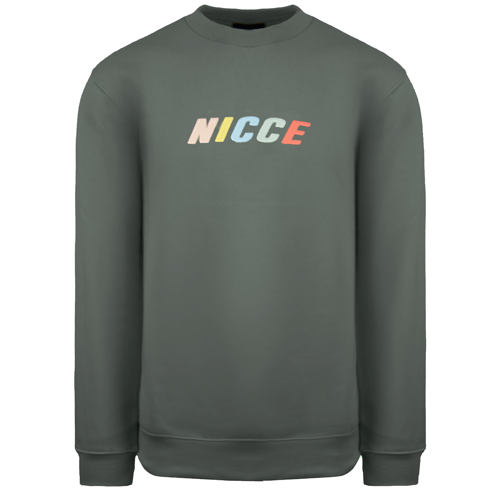 Nicce Crew Neck Langarm Pullover Grey Männer Myriad Sweatshirt 211 1 03 04 0329 Image