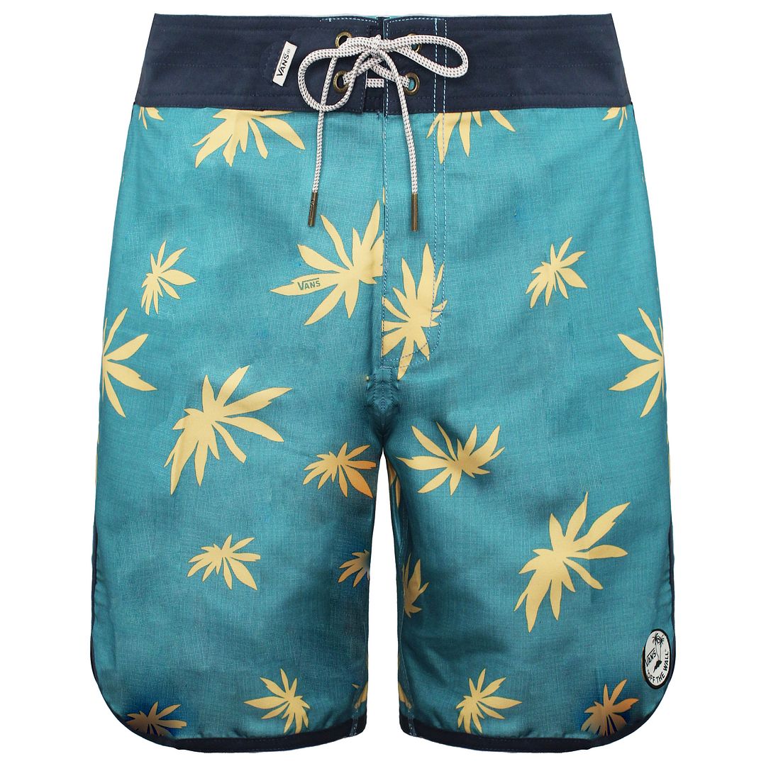 Vans von der Wand Stretch Taille gedruckte blaue Männer planetarische Boardshort VN 00QL0D4 Image
