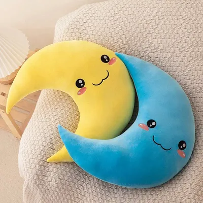 25cm New Sky Style Funny Moon Soft Plush Toy Baby Cute Throw Pillow Comfort Dolls Home Decor Xmas