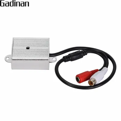 GADINAN Adjustable Mini Microphone Pickup Sound Monitor Audio Monitoring Pick Up Device Metal For