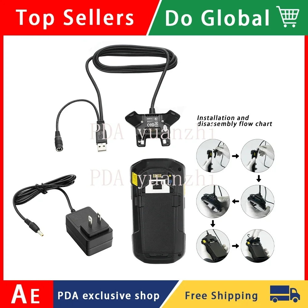 New Power Charger for Zebra Motorola Symbol TC70 TC70X TC72 TC75 TC75X TC77 CBL-TC7X-USB1-01 Charging Cable with Adapter