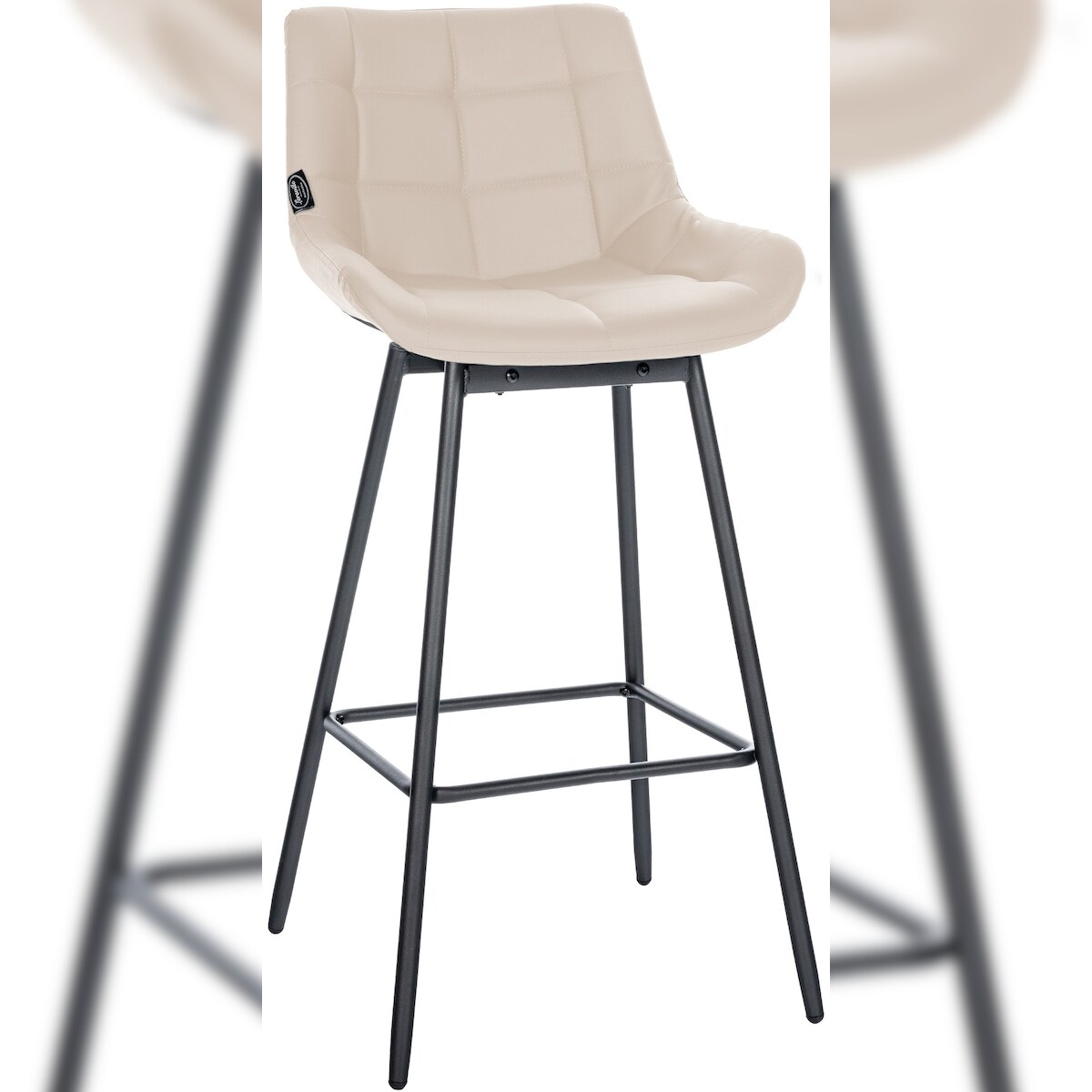 CLP Barhocker Weston Schwenkbar creme/Kunstleder Image