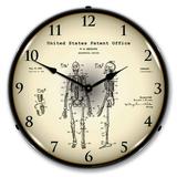 22041328 1959 Anatomical Skeleton clock 14 Inch Round clock hight 4 Inch - Made in USA