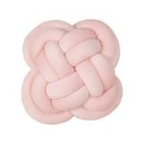 Knot Pillow Ball Xmas Decorative Throw Pillow Floor Cushion with Soft Plush for Couch Decor Household Pink