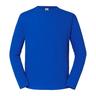 Fruit of the Loom Mens Iconic 195 Premium Ringspun Cotton Long-Sleeved T-Shirt (Royal Blue) - Size Large