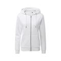 Asquith & Fox Womens/Ladies Zip-Through Organic Hoodie (White) - Size 16 UK | Asquith & Fox Sale | Discount Designer Brands