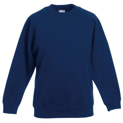 Fruit of the Loom Childrens Unisex Raglan Sleeve Sweatshirt (pack of 2) (navy) - Size 9-10Y | Fruit of the Loom Sale | Discount Designer Brands