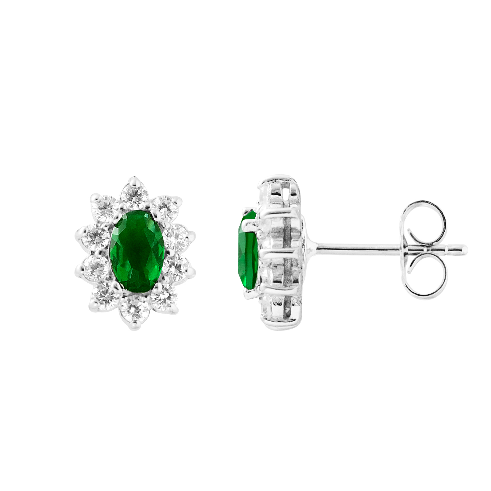 Diadema Womens - Earrings Love Jewelry Collection Silver Sterling - One Size | Diadema Sale | Discount Designer Brands