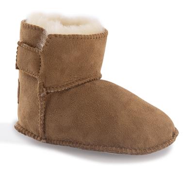 Aus Wooli Womens Australia Baby's Sheepskin Koala Booties - Tan Leather - Size Large | Aus Wooli Sale | Discount Designer Brands