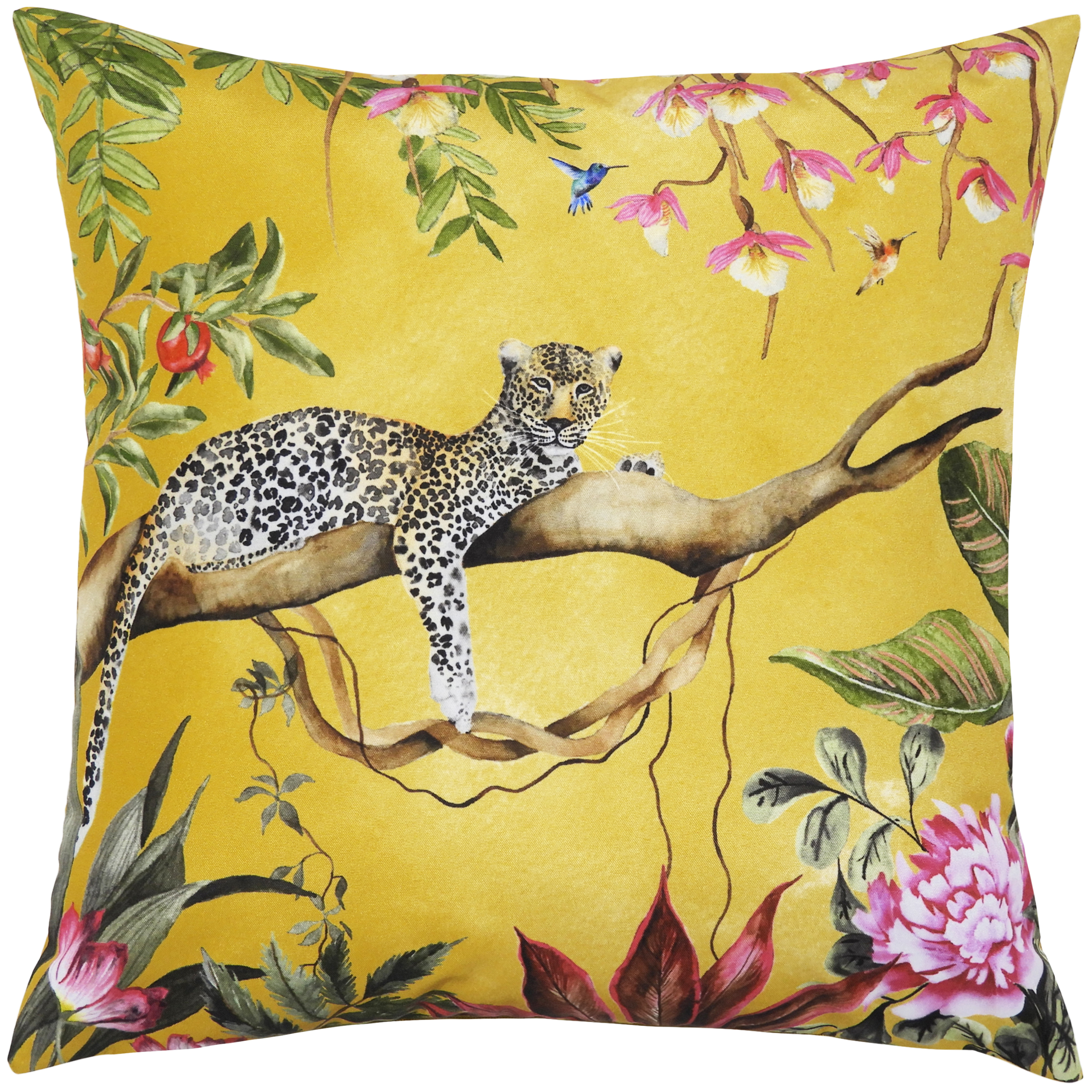 Evans Lichfield Leopard Outdoor Cushion Cover - Gold - One Size | Evans Lichfield Sale | Discount Designer Brands