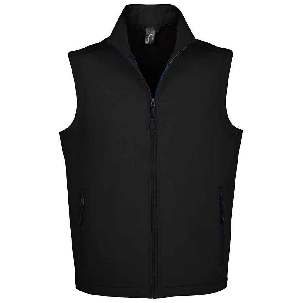 SOLS Mens Race Softshell Body Warmer (black) - Size X-large | SOLS Sale | Discount Designer Brands
