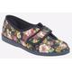 Sleepers Wilma Slippers Wide Fit Womens - Navy - Size UK 3 | Sleepers Sale | Discount Designer Brands