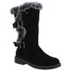 Hush Puppies Womens Megan Ladies Mid Boots - Black Leather - Size UK 7