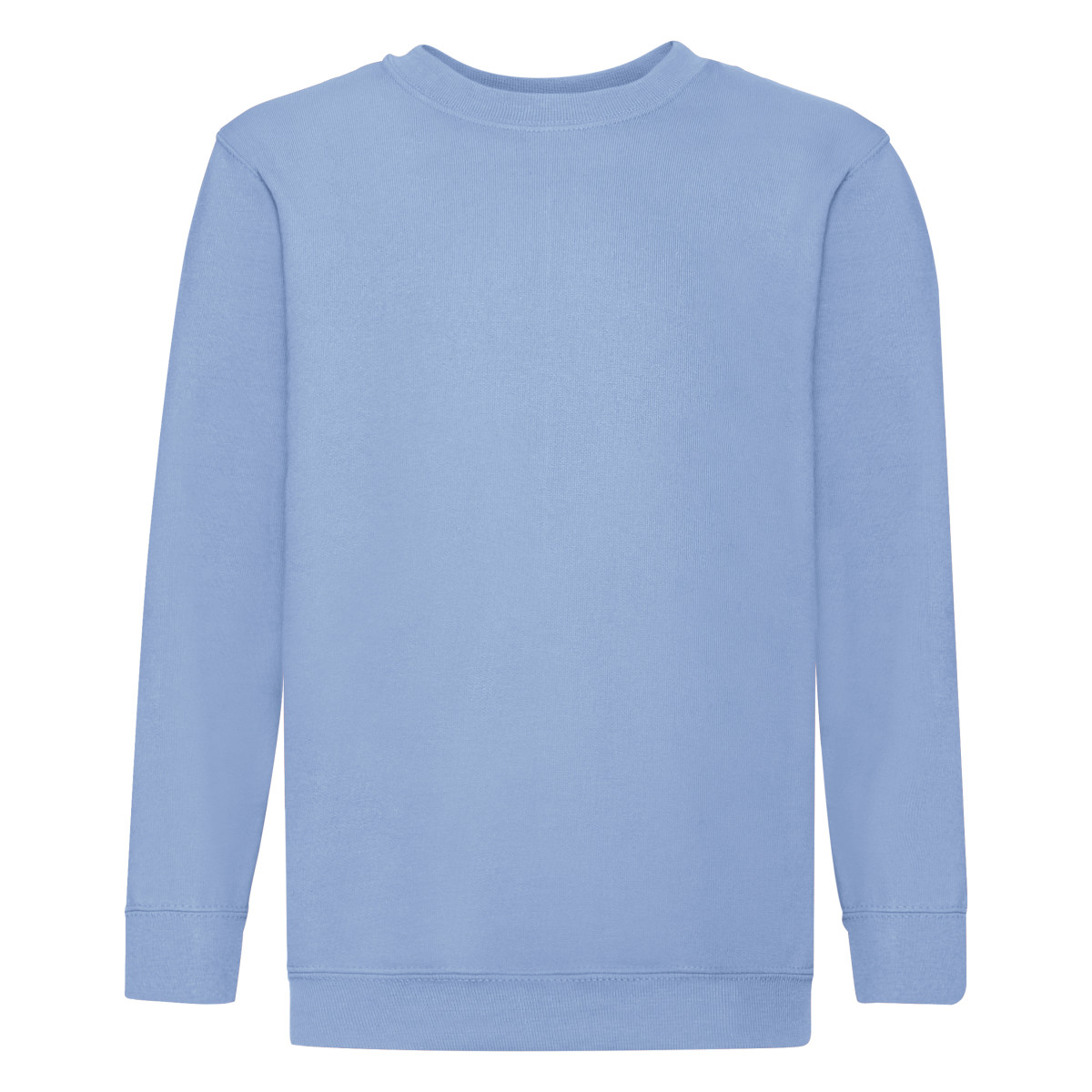 Fruit of the Loom Childrens Unisex Set In Sleeve Sweatshirt (sky Blue) - Size 5-6Y | Fruit of the Loom Sale | Discount Designer Brands