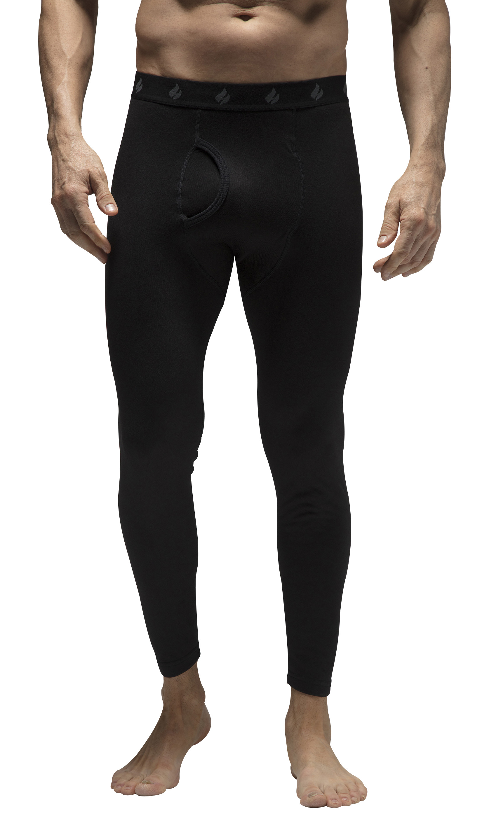 Heat Holders - Mens Thermal Long John Bottoms | Lightweight | Winter Warm - X-warm - Lite - Black - Size 2XL