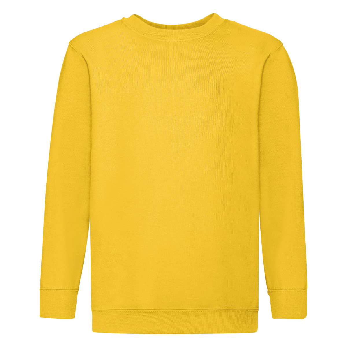Fruit of the Loom Childrens Unisex Set In Sleeve Sweatshirt (sunflower) - Yellow - Size 9-10Y | Fruit of the Loom Sale | Discount Designer Brands