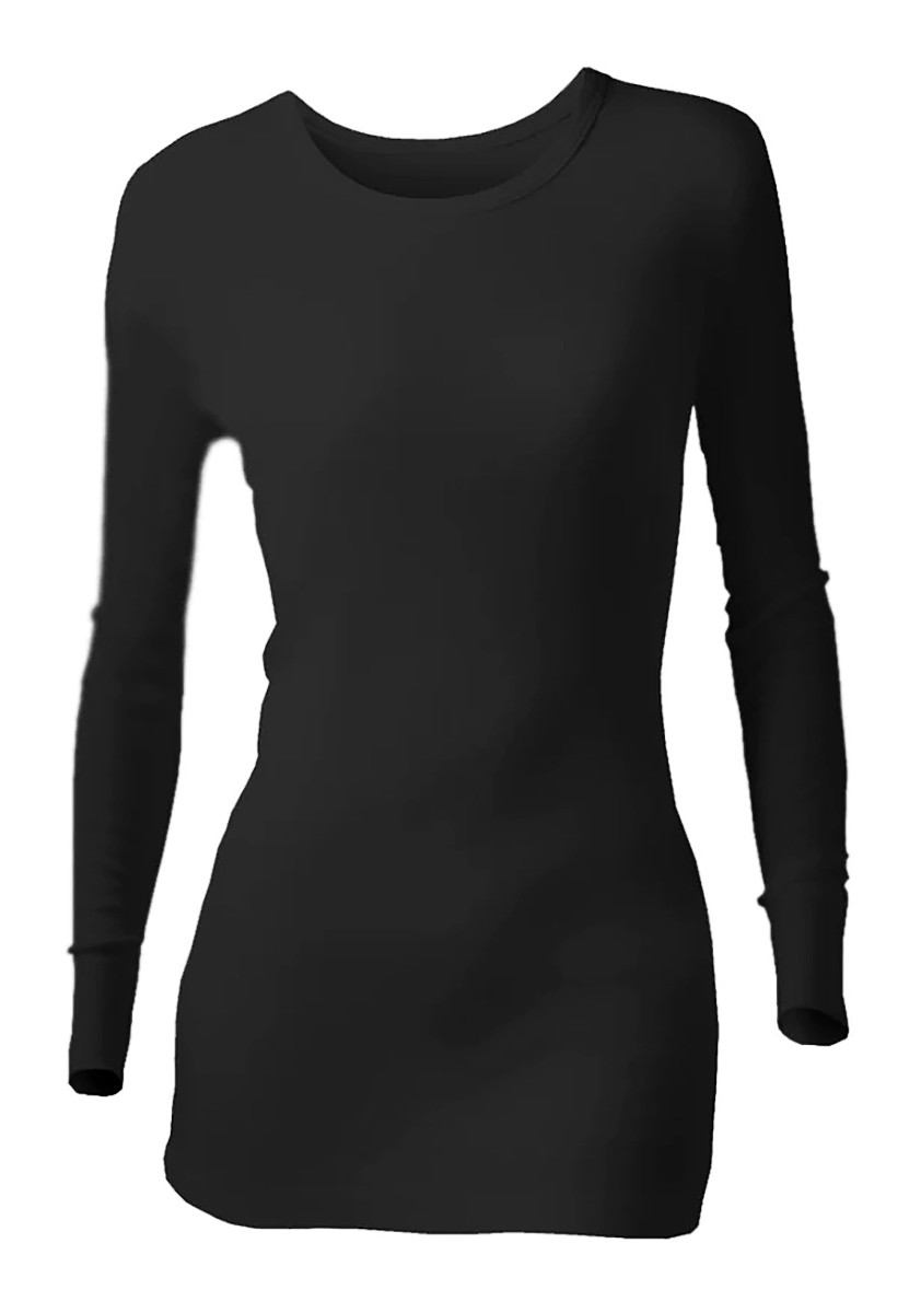 Heat Holders Womens - Ladies Long Sleeve Thermal Underwear - Black - Size Large | Heat Holders Sale | Discount Designer Brands