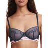 Passionata Womens Paola Half Cup Bra - Blue Nylon - Size 32D | Passionata Sale | Discount Designer Brands