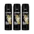 Lynx Mens XL 48-H High Definition Fragrance Gold Body Spray Deodorant 3 Pack, 200ml - One Size | Lynx Sale | Discount Designer Brands