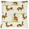 Evans Lichfield Country Running Hares Hand Painted Printed Cushion Cover - Multicolour - One Size | Evans Lichfield Sale | Discount Designer Brands