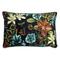Evans Lichfield Midnight Garden Piped Floral Rectangular Feather Filled Cushion - Blue - One Size | Evans Lichfield Sale | Discount Designer Brands