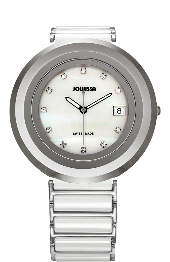 Jowissa : Womens Cyclon Mother of Pearl Watch - White - One Size | Jowissa Sale | Discount Designer Brands