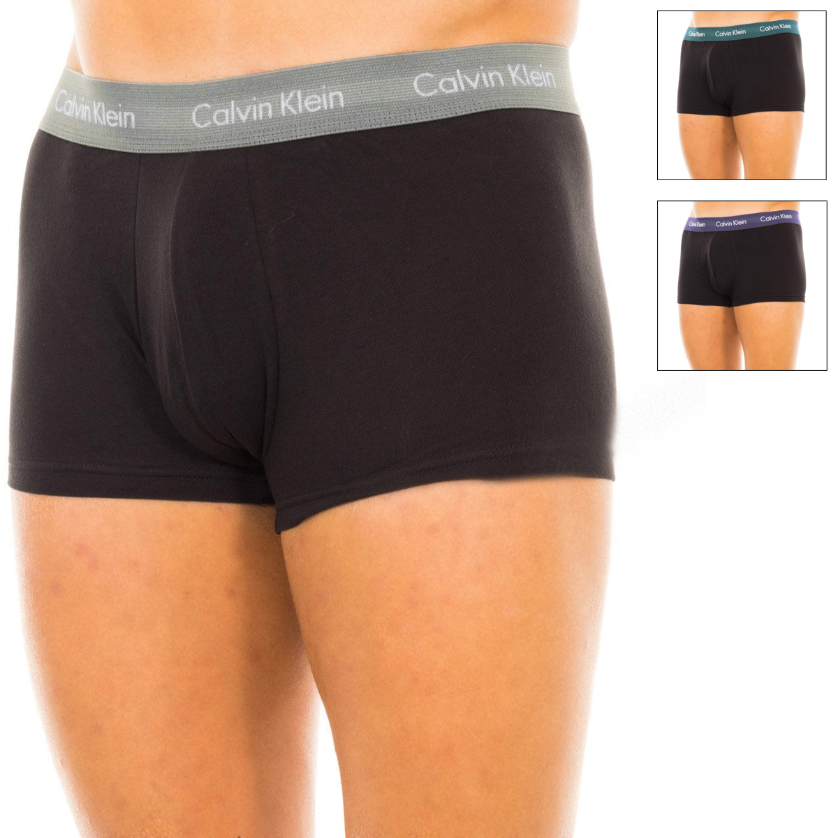 Calvin Klein Mens Pack-3 Retro Boxers - Black - Size Large | Calvin Klein Sale | Discount Designer Brands