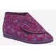 Comfylux Andrea Slippers Womens (relaxed Fit) - Burgundy - Size UK 3 | Comfylux Sale | Discount Designer Brands