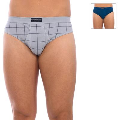 Abanderado Mens Pack-2 Slips Sensitive Breathable Fabric A5379 man - Multicolour - Size Medium | Abanderado Sale | Discount Designer Brands