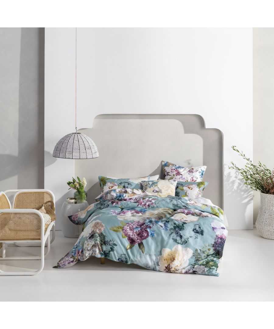 Linen House Lena Duvet Set Aqua - Blue - Size Single | Linen House Sale | Discount Designer Brands