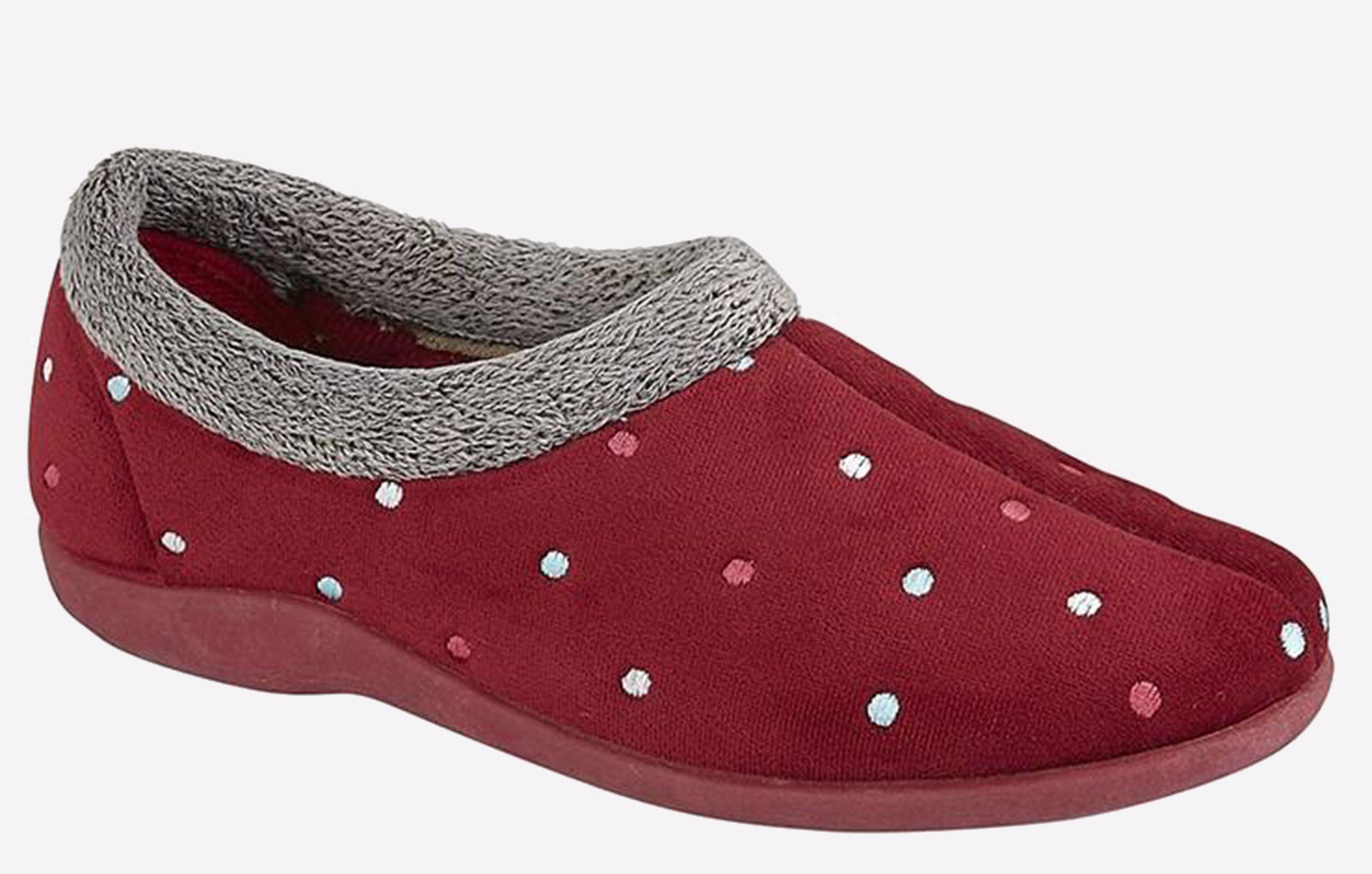 Sleepers Sophie Full Collar Memory Foam Womens - Burgundy - Size UK 7 | Sleepers Sale | Discount Designer Brands