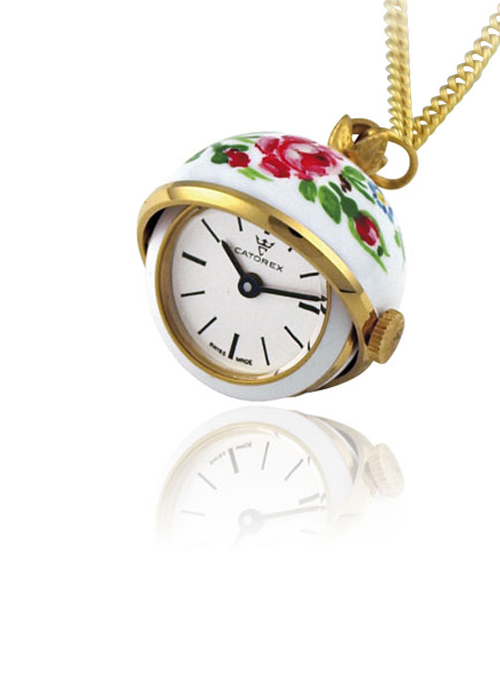 Catorex : Womens Les Petites Pendant Silver Watch Brass - One Size | Catorex Sale | Discount Designer Brands
