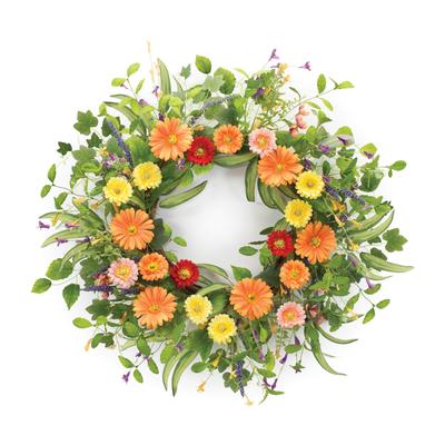 Mixed Floral Wreath 27.5