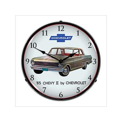 Collectable Sign and Clock 1965 Chevy II Nova Backlit Wall Clock