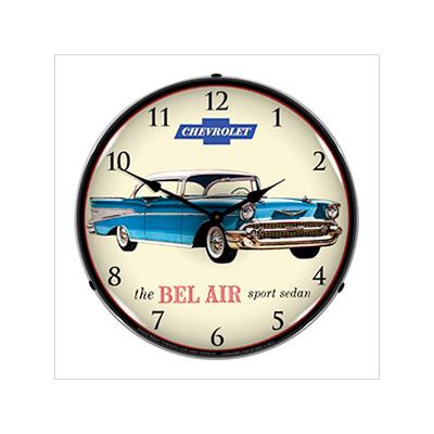 Collectable Sign and Clock 1957 Chevrolet Bel Air Backlit Wall Clock