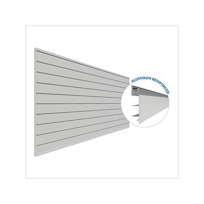 Proslat 8 ft. x 4 ft. PROCORE PVC Slatwall (Grey)