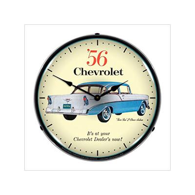 Collectable Sign and Clock 1956 Chevrolet Two Ten Backlit Wall Clock