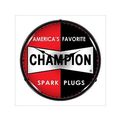 Collectable Sign and Clock Champion Spark Plugs Backlit Wall Clock