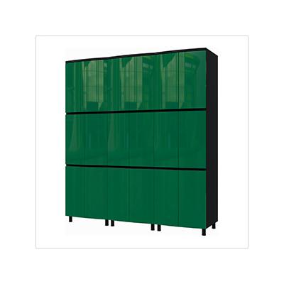 Contur Cabinet 7.5' Premium Racing Green Garage Cabinet System
