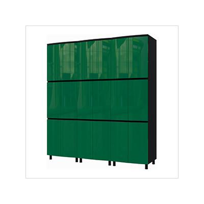 Contur Cabinet 7.5' Premium Racing Green Garage Cabinet System