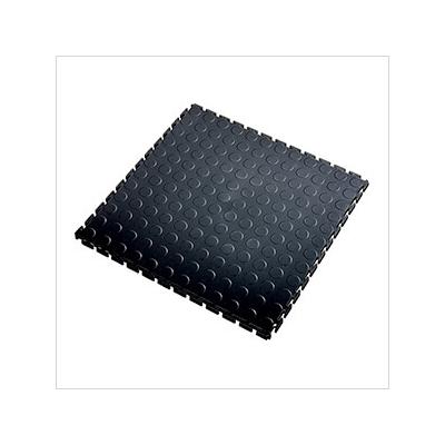Lock-Tile 7mm Black PVC Coin Tile (10 Pack)