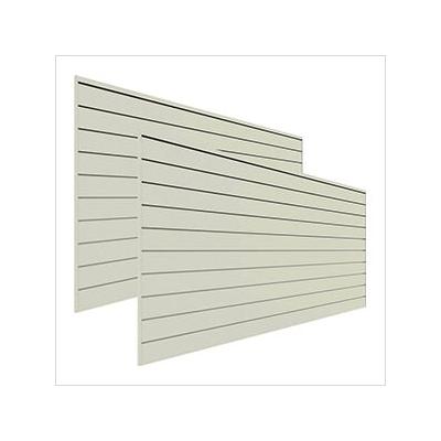 Proslat 8' x 4' PVC Wall Panels and Trims (2-Pack Sandstone)