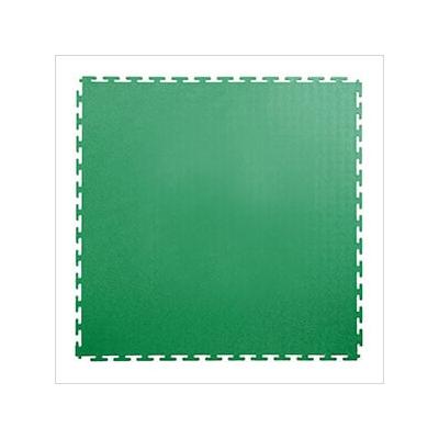 Lock-Tile 7mm Green PVC Smooth Tile (10 Pack)