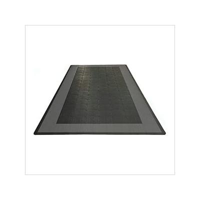 Swisstrax Diamondtrax Home Single Car Garage Floor Tile Mat (Jet Black / Slate Grey)