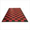 Swisstrax Diamondtrax Home Single Car Garage Floor Tile Mat (Jet Black / Racing Red)