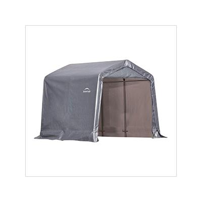 ShelterLogic 8x8 Shed-In-A-Box with 1-3/8" Frame (Gray Cover)