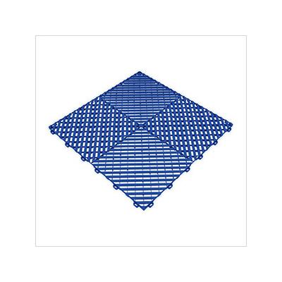 Swisstrax Ribtrax Pro Royal Blue Garage Floor Tile (24-Pack)