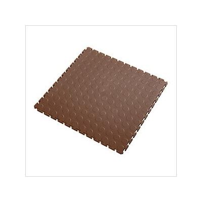 Lock-Tile 7mm Brown PVC Coin Tile (30 Pack)