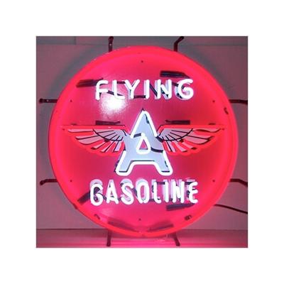 Neonetics Flying A Gasoline 24-Inch Neon Sign