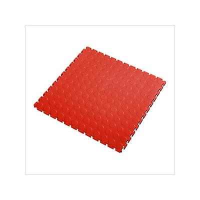 Lock-Tile 7mm Red PVC Coin Tile (50 Pack)